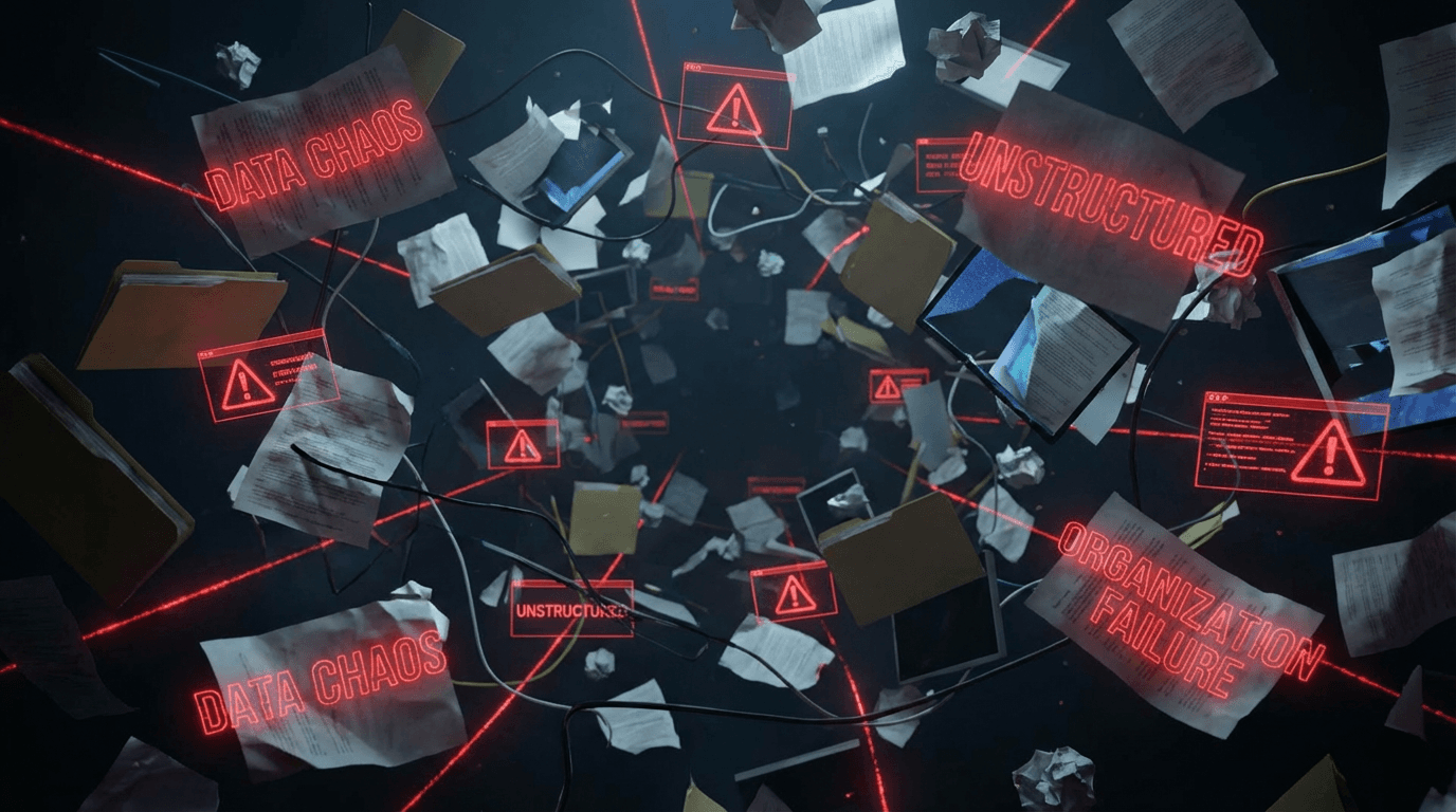 Unstructured chaotic data